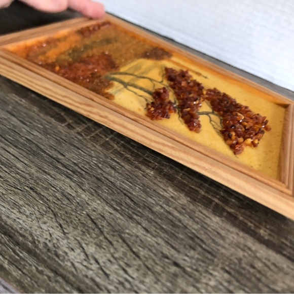 Vtg Baltic Amber Tree Art Framed - Picture 10 of 11